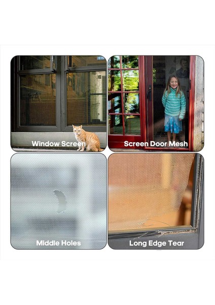 14 Sayfa Pencere Ekran Yamaları Onarım Kiti 3 Boyutta Pencere Ekranı Onarım Kiti Örgü Ekran Kapısı Ekran Onarım Bandı (Yurt Dışından) modelleri