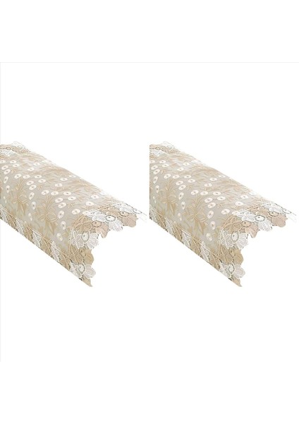 2 Paket Dantel Kanepe Kapağı Nakış Arka Kanepe Kapak Mobilya Koruyucusu Masa Kapağı (60X70CM/23 6X27 6inch) (Yurt Dışından)