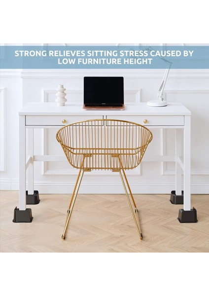 Yatak Yükselticileri 3 Inç Ağır Hizmet 4 8x4 8in Genişliğinde Açılış Mobilya Yükselticileri 4 Paket Kanepe Yatak Çerçevesi Masalar Için Yatak Asansörleri Yükseltici (Yurt Dışından) fırsatları