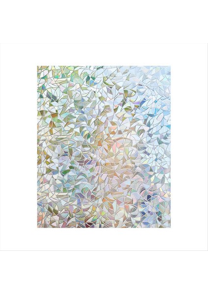 Gizlilik Için Pencere Filmleri Statik Yapışan Gökkuşağı Pencere Filmi Çıkarılabilir Tutkal Yok Pencere Ev Ofisi Için Kapaklar 45CM (Yurt Dışından)