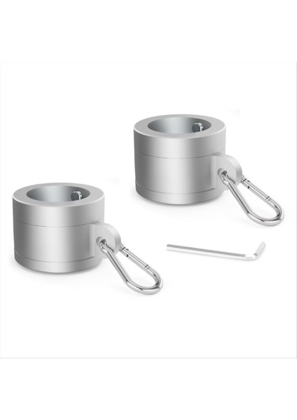 1 Çift Alüminyum Alaşım Bayrak Direği Halkaları 1in 360 Derece Dönen Bayrak Montaj Halkaları 0 75-1 02 Inç Çaplı Bayrak Direği (Yurt Dışından)