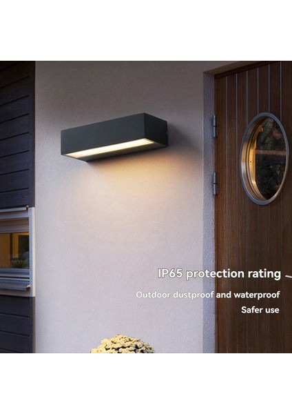 Açık Su Geçirmez Şerit Duvar Lambası Bahçe Sundurma Duvar Lambası Dış Duvar Aydınlatma Reklamı Tabelası Başucu Duvar Lambası E (Yurt Dışından) modelleri