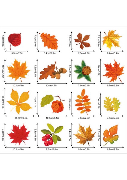 Şükran Günü Sonbahar Pencere Yaprakları Pencere Çıkartmaları Cam Pencere Mevsimsel Sonbahar Dekorasyonu Için Güz Yapraklar (Yurt Dışından) fiyatları