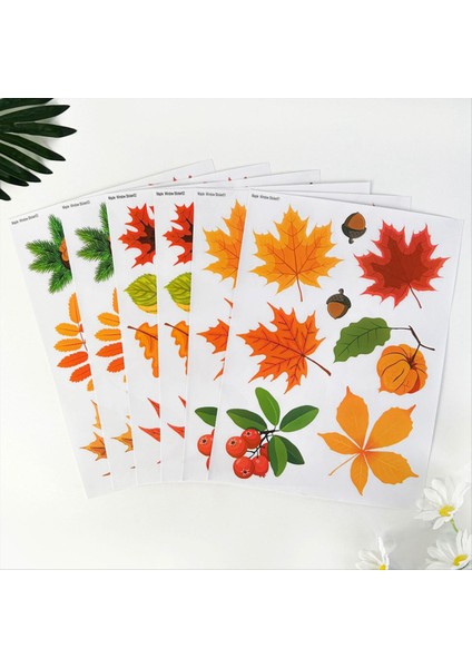Şükran Günü Sonbahar Pencere Yaprakları Pencere Çıkartmaları Cam Pencere Mevsimsel Sonbahar Dekorasyonu Için Güz Yapraklar (Yurt Dışından) fırsatları