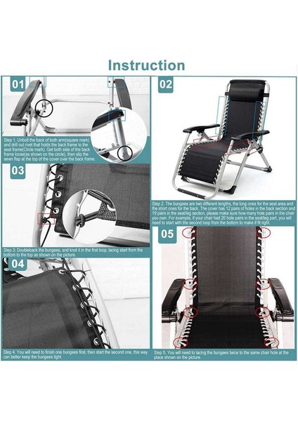 2x Yerçekimi Sandalye Yedek Kumaş Lounge Sandalyesi Recliners Onarım Alet Bezi Parçası (Yurt Dışından) indirimleri