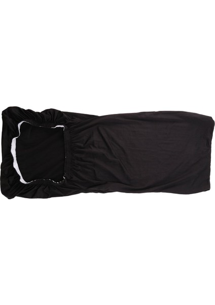 6 Adet Yemek Sandalye Koltuk Kapakları Slip Stretch Düğün Ziyafet Partisi Çıkarılabilir (Siyah) (Yurt Dışından) fiyatları