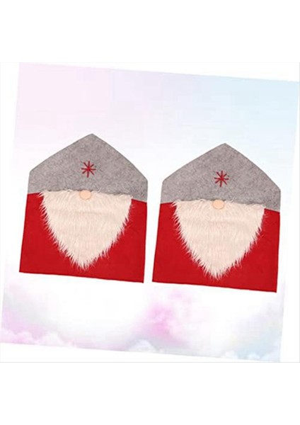 2pcs Sandalyeler Için Koltuk Kapakları Noel Dekor Kanatları Slipcovers Noel Parti Dekorasyonları Kardan Adam-Chair Kapaklar (Yurt Dışından) fiyatları