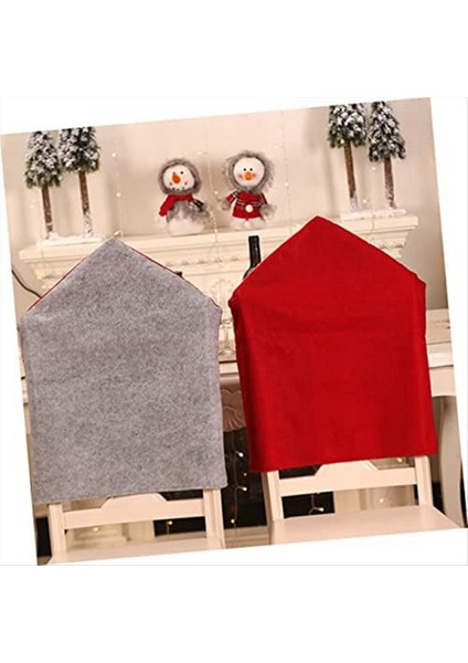 2pcs Sandalyeler Için Koltuk Kapakları Noel Dekor Kanatları Slipcovers Noel Parti Dekorasyonları Kardan Adam-Chair Kapaklar (Yurt Dışından) modelleri