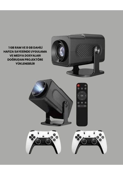 Taşınabilir Full Hd Projektör - 1 GB Ram, 8 GB Hafıza modelleri