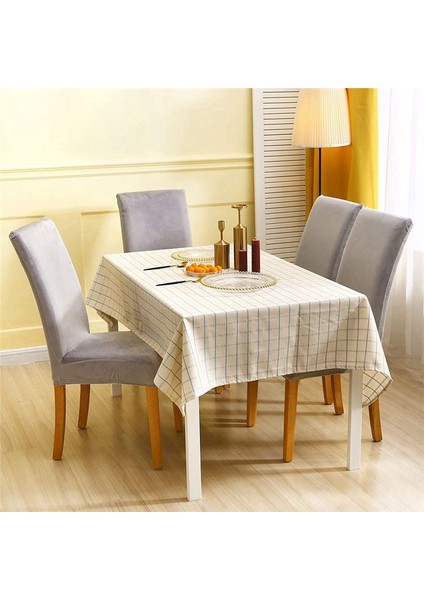 2pcs Sandalye Kapakları Elastik Kadife Yemek Sandalyesi ile Yemek Sandalyeleri Için Sandalye Kapakları Mutfak Açık Gri Için Sandalye Slipcovers (Yurt Dışından) indirimleri