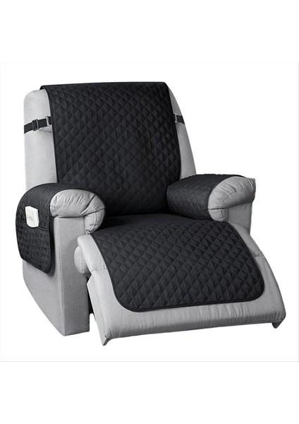 Su Geçirmez Kanepe Kapak Giyim Karşıtı Koltuklu Kanepe Çocuk Kanepe Mat Oturma Odası Mobilya Koruyucu Kapaklar Siyah (Yurt Dışından)