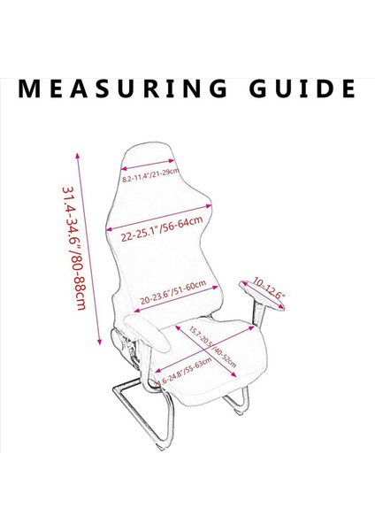 2x Elastik Elektrik Oyun Sandalye Ev Ofisi Internet Kafe Dönen Koltuk Kökeni Streç Sandalye Kılıfları (Siyah) (Yurt Dışından) modelleri