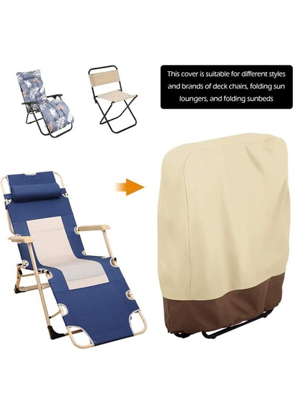 2x Açık Katlanır Güverte Sandalye Kapağı Su Geçirmez Balkon Açık Katlanır Güverte Sandalye Bahçesi Güneşlenti Güverte Sandalye Kapağı (Yurt Dışından) fırsatları