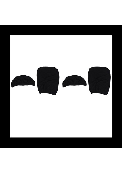 2x Mısır Kontrolü Bölünmüş Sandalye Ofis Ev Bilgisayar Sandalyesi Kapağı Kol Dayama Elastik Koltuk Örtüsü (Yurt Dışından)