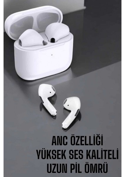 Beyaz Yeni Nesil Pro Bluetooth Kulaklık Yüksek Ses Kaliteli Anc Özelliği fiyatları