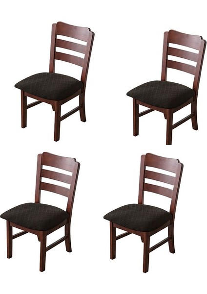 Çıkarılabilir Yıkanabilir Streç Jacquard Sandalye Koltuk Kapakları Toz Önleyici Yemek Odası Sandalyesi Kapak Koltuk Yastık Slipcovers (Yurt Dışından)
