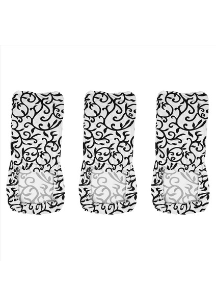3x Stranty Yemek Sandalyesi Kapak Kısa Sandalye Kapakları Yıkanabilir Koruyucu Koltuk Slipcover (Beyaz + Siyah) (Yurt Dışından) fiyatları