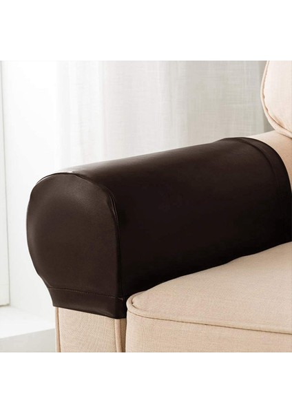 Koltuk Kolu Kapakları 2pcs Koltuk Kapağı Ultra Kalın ve Yumuşak Pu Deri Streç Kol Kapağı Recliners Kanepeler Sandalyeleri B (Yurt Dışından) modelleri