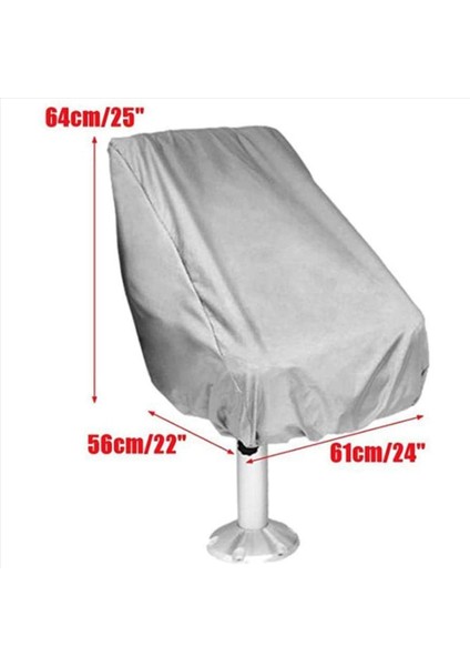 6x Tekne Koltuk Örtüsü Açık Su Geçirmez Duba Kaptanı Tekne Tezgah Koltuk Kapağı Sandalye Koruyucu Kapaklar (Yurt Dışından) fırsatları