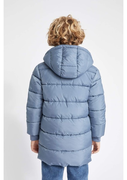 Erkek Çocuk Su İtici Kapüşonlu Şişme Mont Kaban A2258A823WN