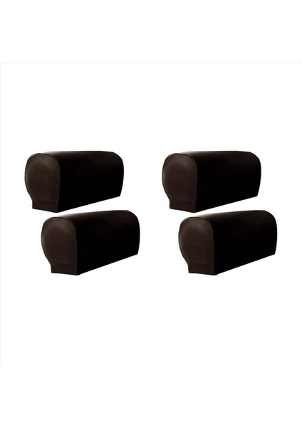 Koltuk Kolu Kapakları 4pcs Koltuk Kapağı Ultra Kalın ve Yumuşak Pu Deri Streç Kol Kapağı Recliners Kanepeler Sandalyeleri Için B (Yurt Dışından)
