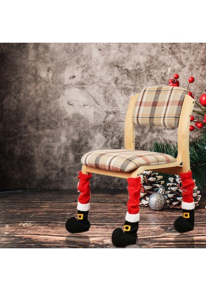 Noel Sandalye Ayağı Kapakları Noel Otel Dekorasyon Malzemeleri Işlemeli Restoran Taburesi Masa Ayak Kapakları (Yurt Dışından) modelleri