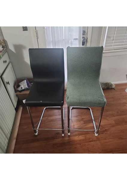 Yeniden Kullanılabilir Pub Sayacı Tabure Sandalyesi Kapakları Slipcover Streç Çıkarılabilir Yıkanabilir Yemek Odası Sandalye Kapakları Mutfak Yeşil (Yurt Dışından) fiyatları