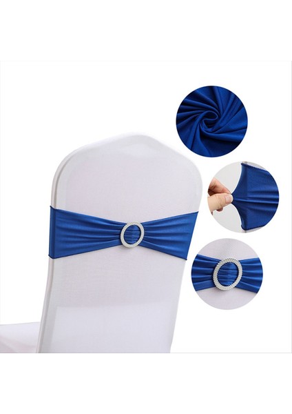 50PCS Elastik Sandalye Düğün Düğün Dekorasyon Toka Sashes Arka Kapak Otel Ev Koltuğu Zarif Modern Şerit Dekorlar F (Yurt Dışından) fırsatları