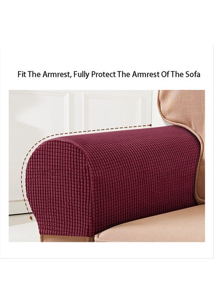 2pcs Yumuşak Streç Peluş Peluş Koltukları Sandalyeler/kanepeler Için Streç Kol Dayama Kapakları Kanepe Kolları Açık Gri (Yurt Dışından) modelleri