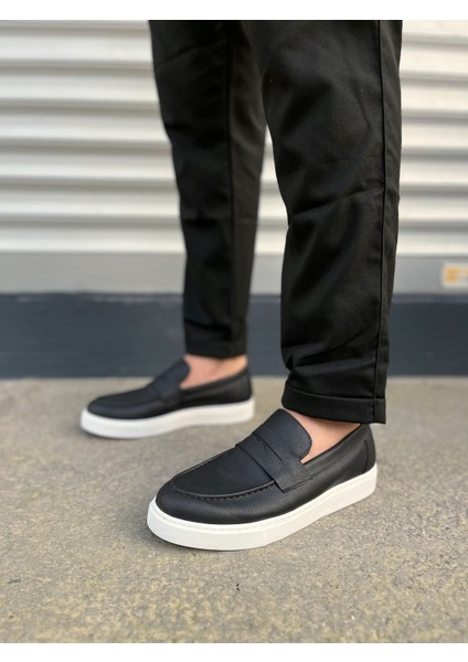 JY180 Estilo x Bağcıksız Cilt Erkek Günlük Spor Klasik Ayakkabı Cbt - Siyah fiyatları