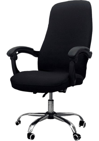 4x Ofis Sandalye Kapağı Elastik Siyam Ofis Sandalyesi Kapak Döner Sandalye Bilgisayar Koltuk Koruyucu Kapak (Siyah) (Yurt Dışından) fiyatları