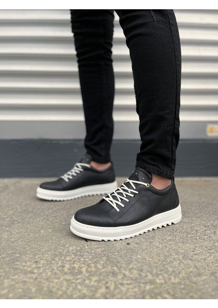 JY152 Cool Bağcıklı Cilt Erkek Günlük Spor Klasik Ayakkabı Cbt - Siyah fiyatları