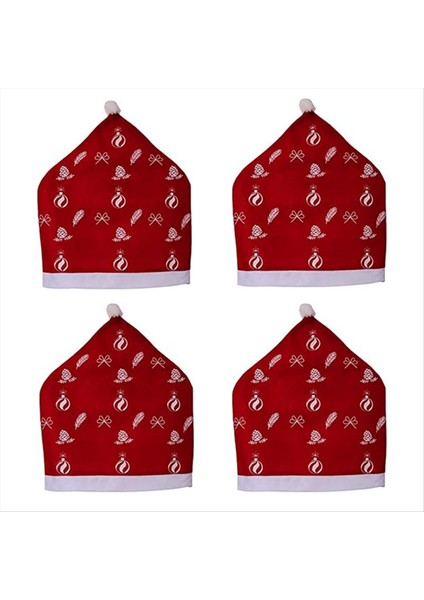 Noel Sandalye Kapağı Dekoratif Noel Sandalye Kapağı Ev Mutfak Yemek Odası-Decor Parti Dekor (Yurt Dışından)