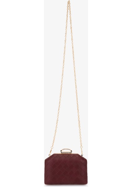 Kadın Vegan Bordo Abiye Çanta 1083 025 Bn Cnt SK25-26 Bordo Orgu indirimleri