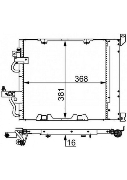 Mtxdpn Klima Radyatörü Kondenseri Opel Astra H 04 10 Zafira B 05 15 1.3-1.7-1.9 Cdti-Dt-Dth-Dtl