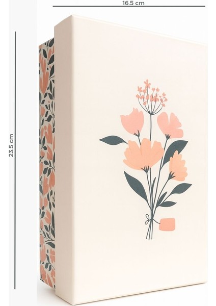 Çiçek Desenli 3'lü Matruşka Hediye Kutu Seti fiyatları