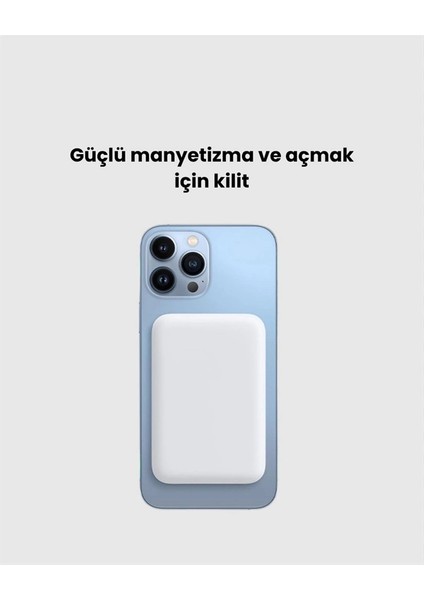 Ultra Ince Manyetik Powerbank – Hızlı Şarj, Güçlü Tutuş, 10000 Mah Kapasite modelleri