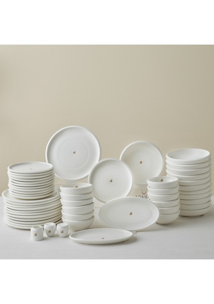 Stream Bone Neptun Gold Logo 53 Parça 12 Kişilik Yemek Takımı