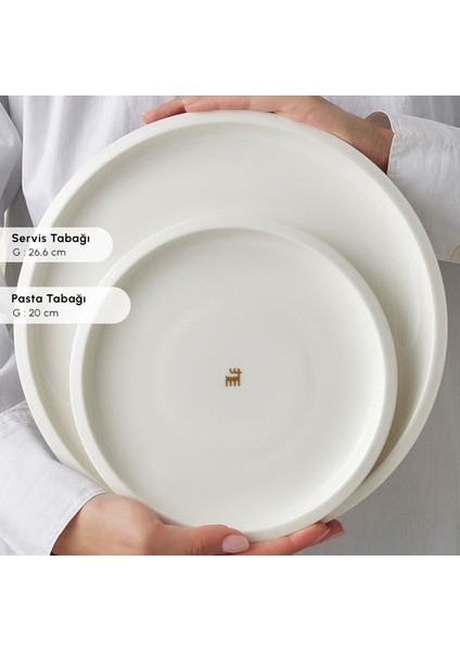 Stream Bone Neptun Gold Logo 53 Parça 12 Kişilik Yemek Takımı fırsatları