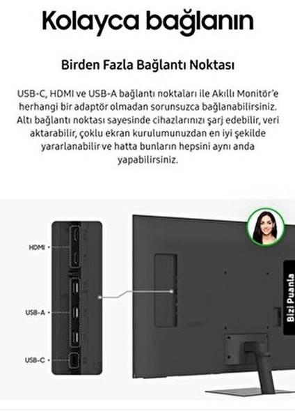 4K UHD Akıllı Tv - Monitör 109 Ekran 43" Wi-Fi Bağlantı Smart Slim Monitör