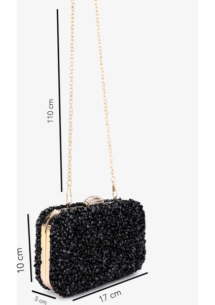 Kadın Vegan Siyah Abiye Çanta 1083 029 Bn Cnt SK25-26 Sıyah Tas fiyatları