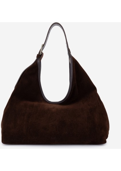 Kadın Hakiki Deri Kahverengi Omuz Çanta 1169 6371 Bn Cnt SK25-26 Chocolate