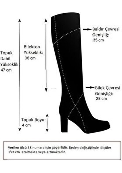 Kadın Çizme Suni Deri Malzeme ile Şık Tasarım 4 cm Alçak Topuklu Günlük Kullanım