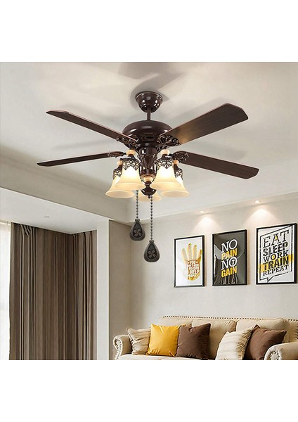 Tavan Fanı Çekme Zincirleri 8pcs Bronz Uzantı Fanı Lamba Çekme Zinciri Dekoratif Genişletici Süsleme Fan Zinciri Konnektörü (Yurt Dışından) modelleri