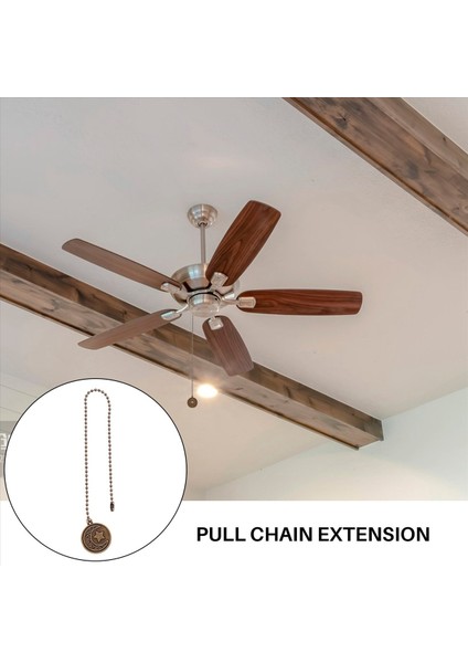 2pcs Tavan Fan Çekme Zinciri Seti Güneş ve Ay Desen Çekme Zincirleri Uzatma Bakır Boncuklu Top Fan Çekme Zinciri Süslemeli (Yurt Dışından) fırsatları