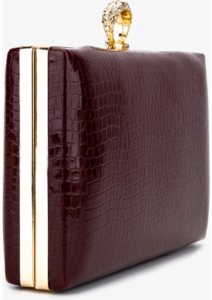 Kadın Vegan Bordo Abiye Çanta 1083 030 Bn Cnt SK25-26 Bordo Kroko fırsatları