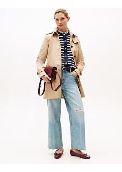 Kadın Balerin Ayakkabı Düz Tabanlı Patentli Şık Tasarım Kırmızı Renk