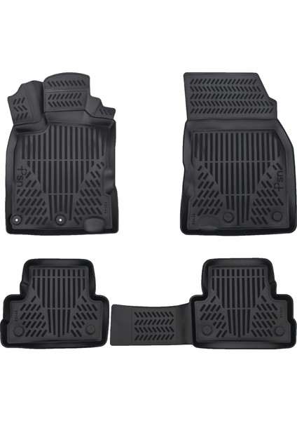 Nissan Qashqai 2 (2014-2021) İle Uyumlu - Araca Özel 3D Paspas