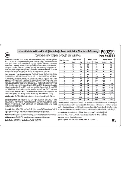 Holistik Tavuklu & Ördekli Tahılsız Küçük Irk Yetişkin Köpek Maması 2 Kg