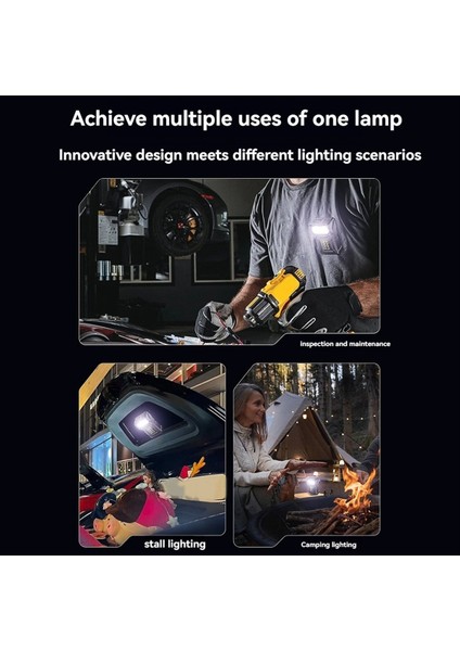 Cob Şarj Edilebilir Iş Işığı Mini Dış Mekan El Feneri Kamp Işığı Çalışma Işığı Işığı ve Sinyal Işığı (Yurt Dışından) fırsatları